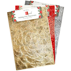 4 Pack Holiday PVC Place Mats 