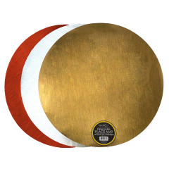 Metallic PVC Round Place Mats