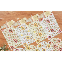 Embroidered Floral Placemat