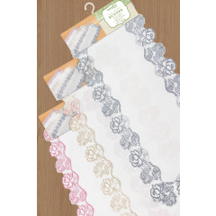 Embroidered Rose Table Runner