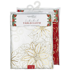 Holiday Embroidered Tablecloth