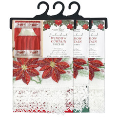 Holiday Window Curtain Set 