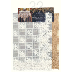 Embroidered Lace Table Topper