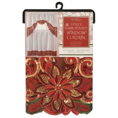 Holiday Kitchen Curtain Set