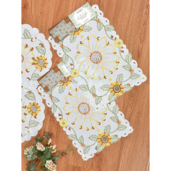 Embroidered Placemat- Sunflower