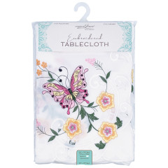 Embroidered Tablecloth - Butterfly