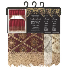 Embroidered Window Curtain Set- COMING SOON!